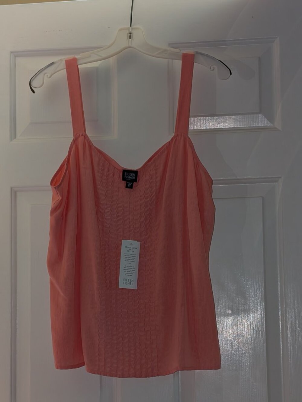Eileen Fisher Camisole Silk Cotton Blend Flamingo size 2X